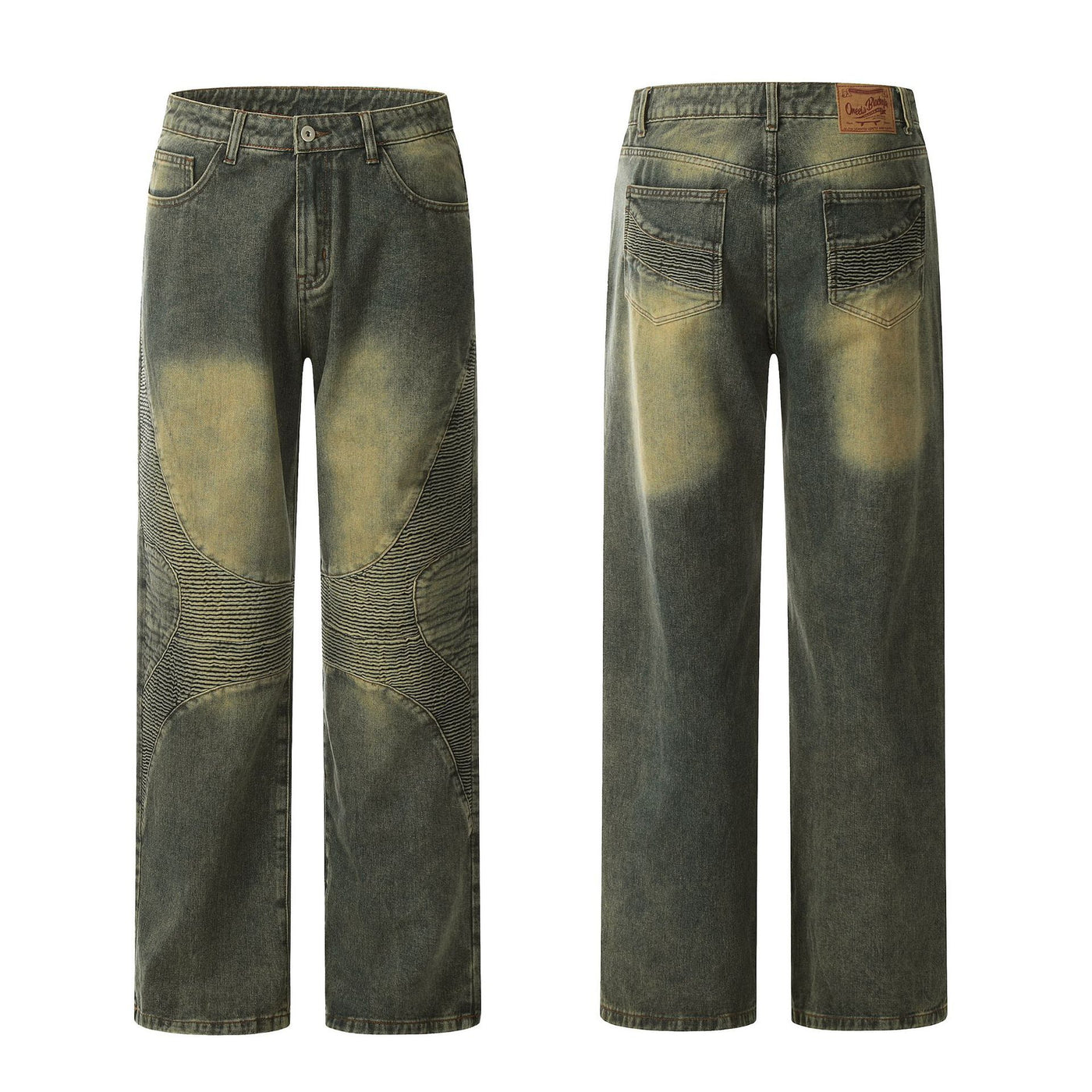 Straight Jeans Washed Yellow Mud Jeans