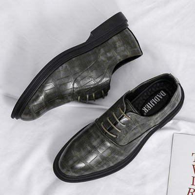 Personality Increased Business Formal Wear Leather Shoes