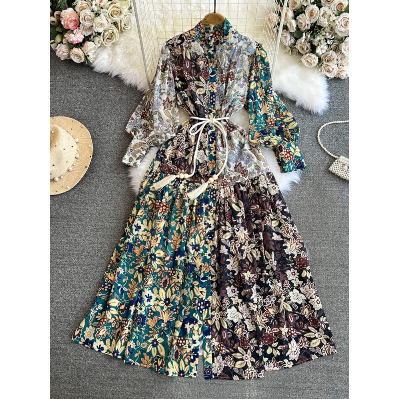 A-line Printed Formal Dress For Women